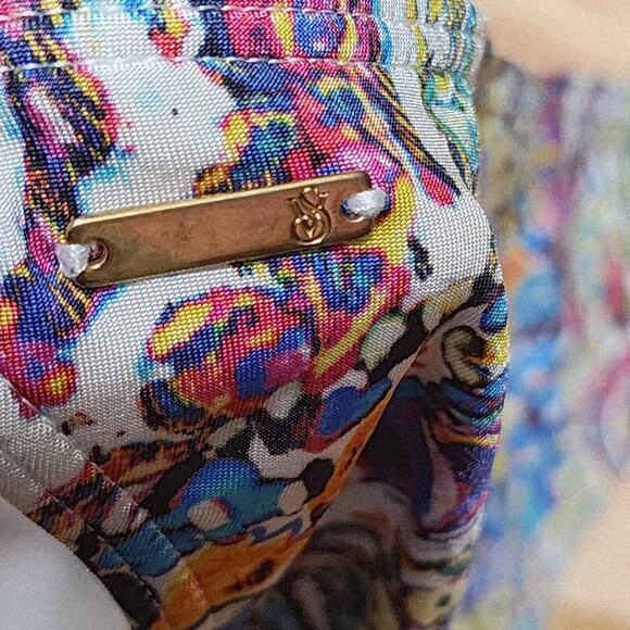 Victorias Secret Swimsuit Bikini Set Paisley Beaded Strappy Back Top L Bottom-S - Picture 8 of 16